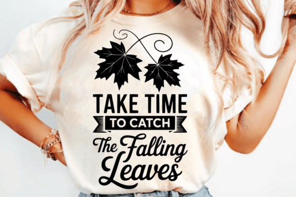 Autumn Leaves Quote SVG Design for Crafts & Graphics