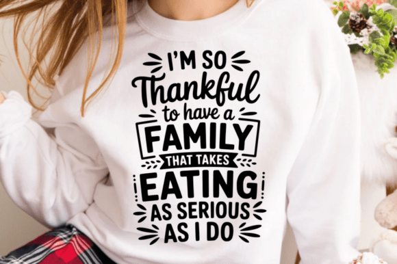 Funny Family Eating Quote SVG Design for Crafts & Graphics