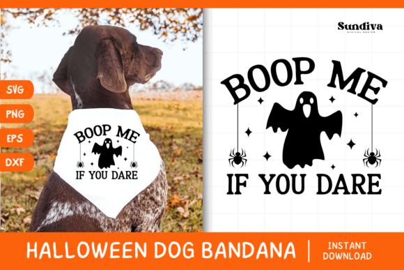 Funny Halloween Dog Bandana Quote SVG 28: Graphics for Crafts & Content