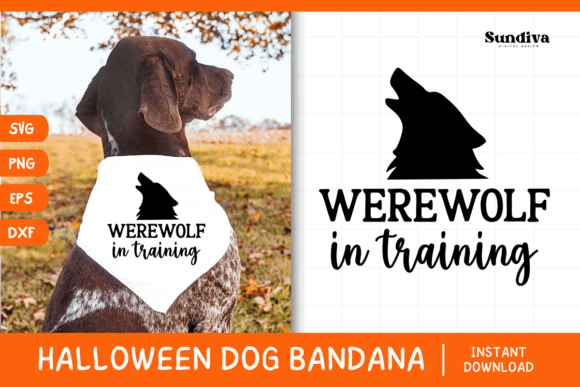 Funny Halloween Dog Bandana Quote SVG 30 — Graphics for Crafts