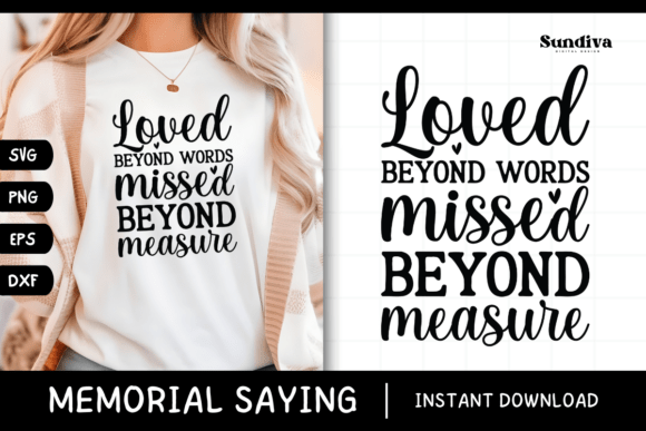 Heartfelt Memorial Quote SVG 6: Graphics for Crafts & Meaningful Digital Products