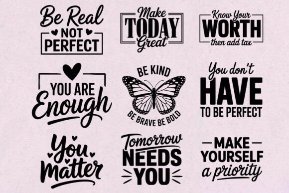 Motivational Quote SVG Bundle