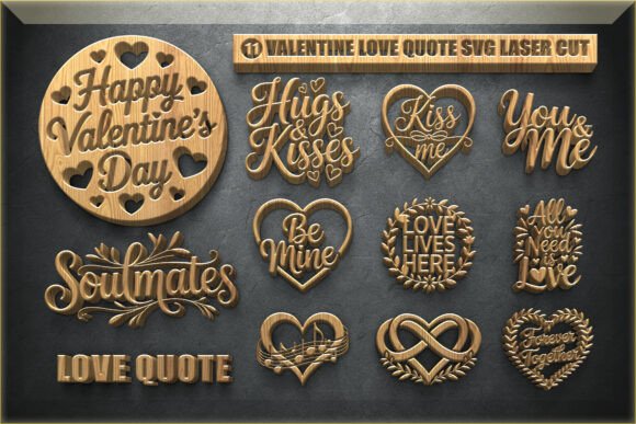 Valentine Love Quote SVG for Crafts & Graphics