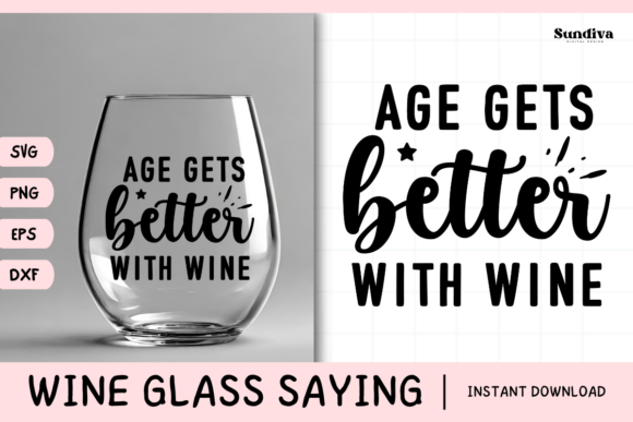 Wine Glass Quote SVG 23: Sass That Stitches Clean