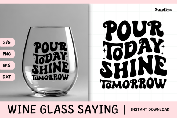Wine Glass Quote SVG 4: Sass That Stitches Well