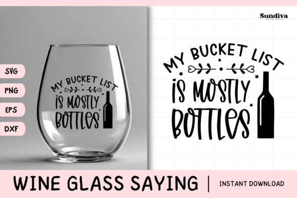 Wine Glass Quote SVG 7: Graphics for Crafts & Joyful Branding